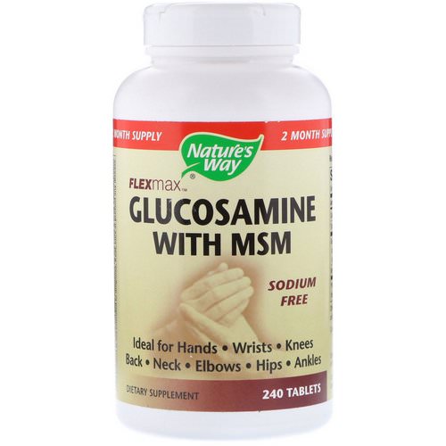 Nature's Way, Flexmax, Glucosamine with MSM, Sodium Free, 240 Tablets Review