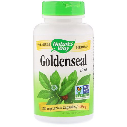 Nature's Way, Goldenseal, Herb, 400 mg, 180 Vegetarian Capsules Review