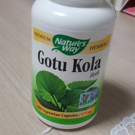 Nature's Way, Gotu Kola Herb, 475 mg, 180 Vegetarian Capsules