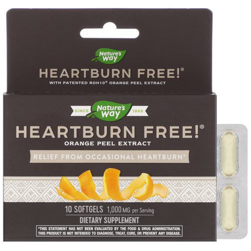 Nature's Way, Heartburn Free! 1,000 mg, 10 Softgels Review