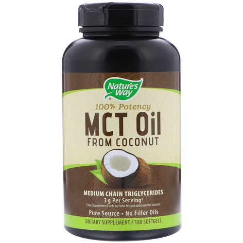 Nature's Way, MCT Oil, From Coconut, 180 Softgels Review