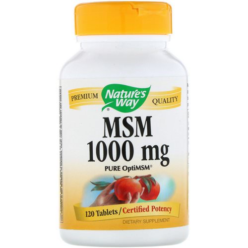 Nature's Way, MSM, Pure OptiMSM, 1000 mg, 120 Tablets Review