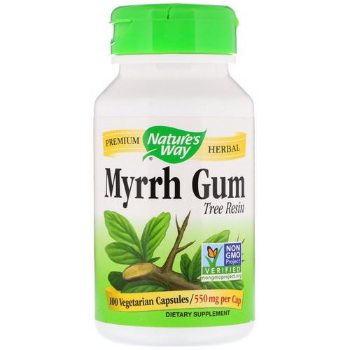 Nature's Way, Myrrh Gum, Tree Resin, 550 mg, 100 Vegetarian Capsules Review