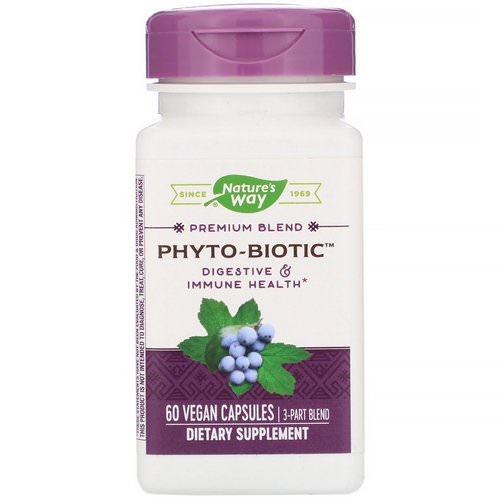 Nature's Way, Phyto-Biotic, Digestive & Immune Health, 3 Part Blend, 60 Vegan Capsules Review