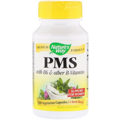 Nature's Way, PMS with B6 & Other B-Vitamins, 100 Vegetarian Capsules Review
