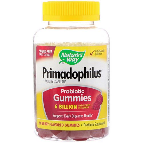Nature's Way, Primadophilus Probiotic Gummies, Berry Flavored, 60 Gummies Review