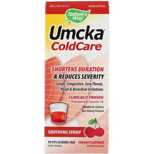 Nature's Way, Umcka, ColdCare, Soothing Syrup, Cherry, 4 fl oz (120 ml) Review