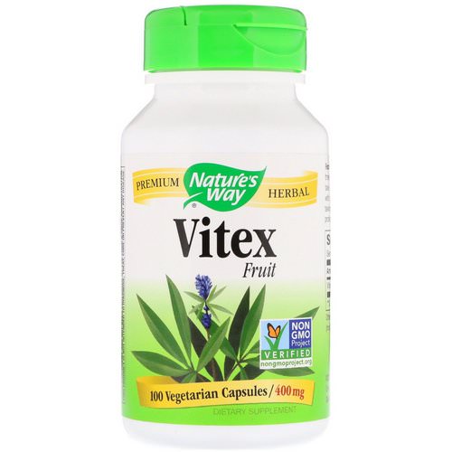 Nature's Way, Vitex Fruit, 400 mg, 100 Vegetarian Capsules Review