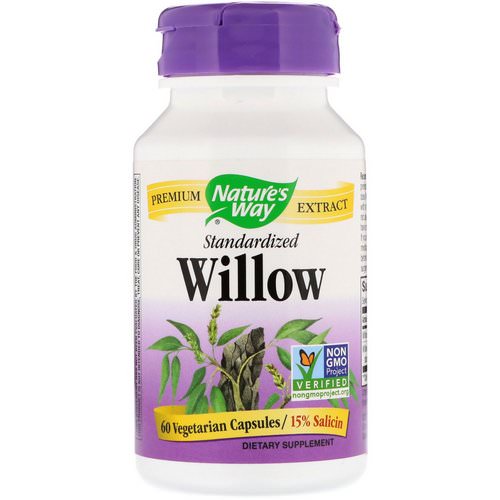 Nature's Way, Willow, Standardized, 60 Vegetarian Capsules Review
