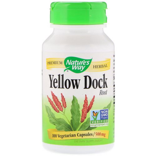 Nature's Way, Yellow Dock Root, 500 mg, 100 Vegetarian Capsules Review