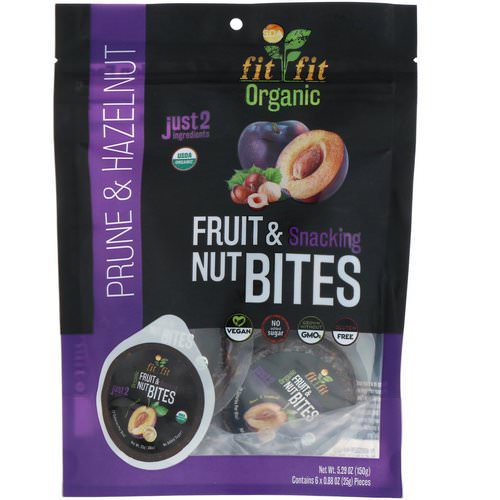 Nature's Wild Organic, Organic, Fruit & Snacking Nut Bites, Prune & Hazelnut, 6 Pack, 0.88 oz (25 g) Review