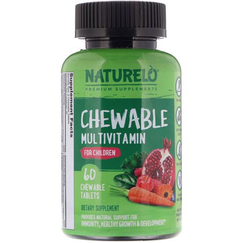 NATURELO, Chewable Multivitamin for Children, 60 Chewable Tablets Review