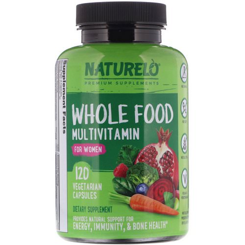 NATURELO, Whole Food Multivitamin for Women, 120 Vegetarian Capsules Review