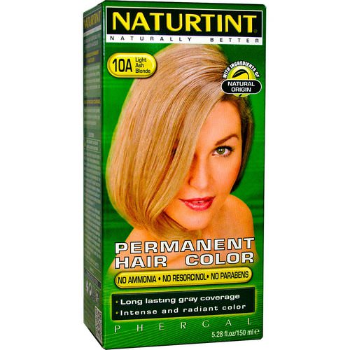 Naturtint, Permanent Hair Color, 10A Light Ash Blonde, 5.28 fl oz (170 ml) Review