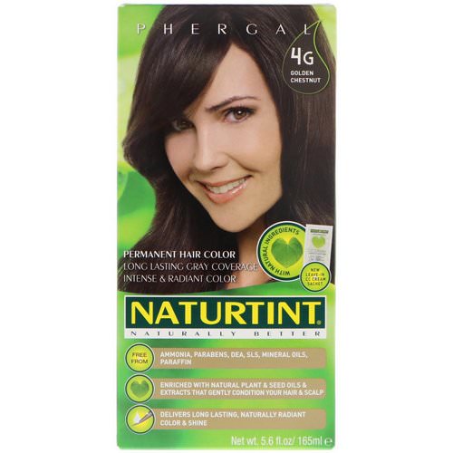 Naturtint, Permanent Hair Color, 4G Golden Chestnut, 5.6 fl oz (165 ml) Review