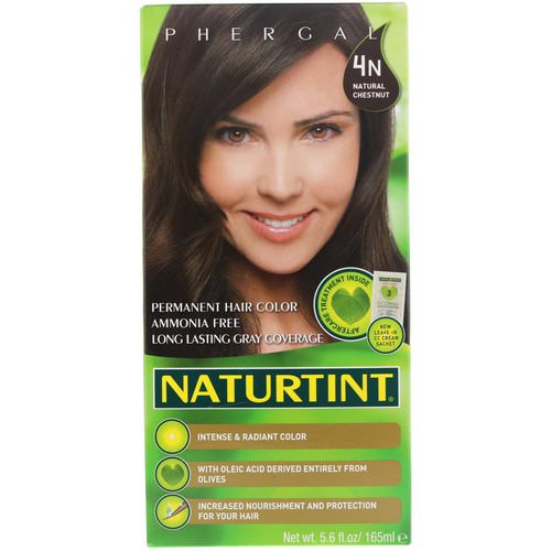 Naturtint, Permanent Hair Color, 4N Natural Chestnut, 5.6 fl oz (165 ml) Review