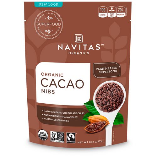Navitas Organics, Organic Cacao Nibs, 8 oz (227 g) Review