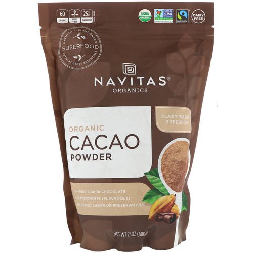 Navitas Organics, Organic Cacao Powder, 24 oz (680 g) Review
