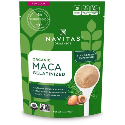 Navitas Organics, Organic Maca, Gelatinized, 4 oz (113 g) Review