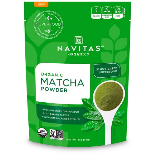 Navitas Organics, Organic Matcha Powder, 3 oz (85 g) Review