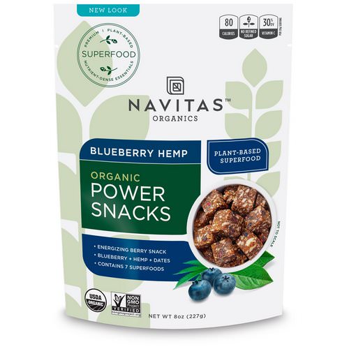 Navitas Organics, Power Snacks, Blueberry Hemp, 8 oz (227 g) Review