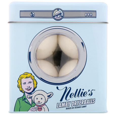 Torkning, Tygmjukgörare, Tvätt, Rengöring: Nellie's, Lamby Dryerballs, 4 Pack