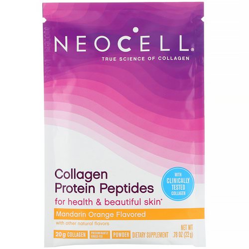Neocell, Collagen Protein Peptides, Mandarin Orange, .78 oz (22 g) Review