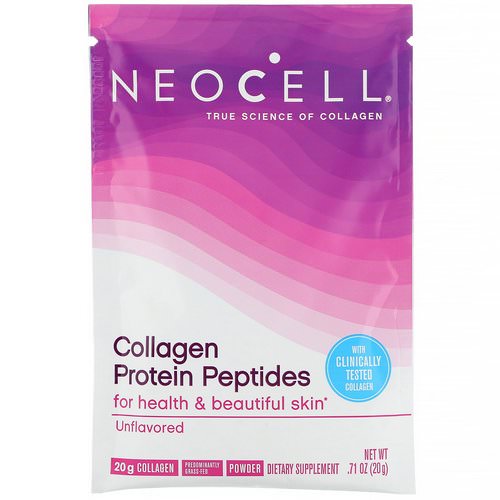 Neocell, Collagen Protein Peptides, Unflavored, .71 oz (20 g) Review