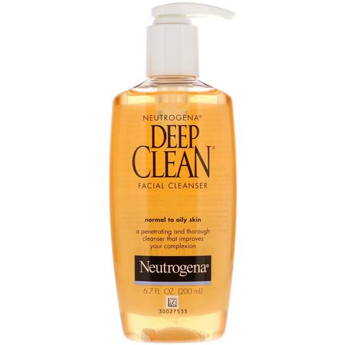 Neutrogena, Deep Clean, Facial Cleanser, 6.7 fl oz (200 ml) Review