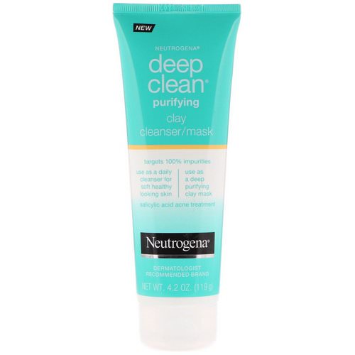 Neutrogena, Deep Clean, Purifying, Clay Cleanser/Mask, 4.2 oz (119 g) Review