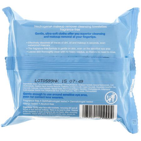 Makeup Removers, Makeup, Beauty: Neutrogena, Makeup Remover Cleansing Towelettes, Fragrance-Free, 25 Pre-Moistened Towelettes