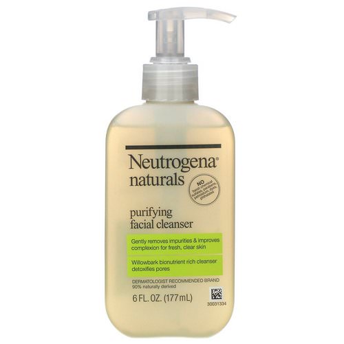Neutrogena, Neutrogena, Naturals, Purifying Facial Cleanser, 6 fl oz (177 ml) Review