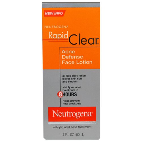 Neutrogena, Rapid Clear, Acne Defense Face Lotion, 1.7 fl oz (50 ml) Review