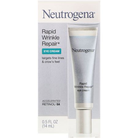Retinol, Ögonkrämar, Ansiktsfuktare: Neutrogena, Rapid Wrinkle Repair, Eye Cream, 0.5 fl oz (14 ml)