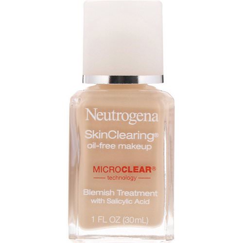 Neutrogena, SkinClearing Oil-Free Makeup, Classic Ivory 10, 1 fl oz (30 ml) Review