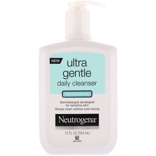 Neutrogena, Ultra Gentle, Daily Cleanser, Foaming Formula, 12 fl oz (354 ml) Review