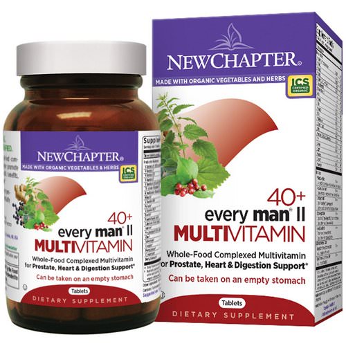 New Chapter, 40+ Every Man II Multivitamin, 96 Tablets Review