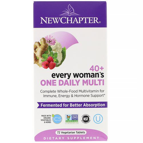 New Chapter, 40+ Every Woman's One Daily Multi, 72 Vegetarian Tablets Review