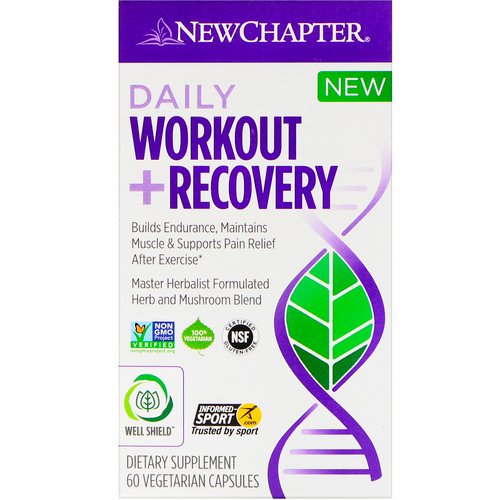 New Chapter, Daily Workout + Recovery, 60 Vegetarian Capsules Review
