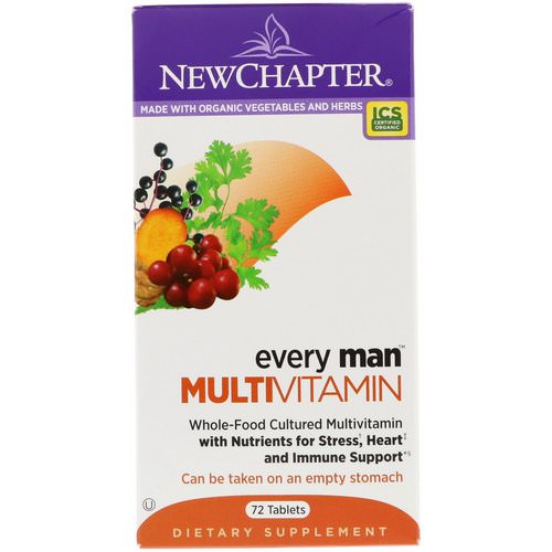 New Chapter, Every Man Multivitamin, 72 Tablets Review