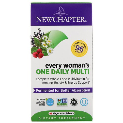 New Chapter, Every Woman's One Daily Multi, 96 Vegetarian Tablets Review
