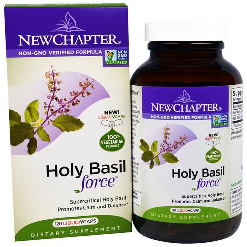 New Chapter, Holy Basil Force, 120 Liquid VCaps Review
