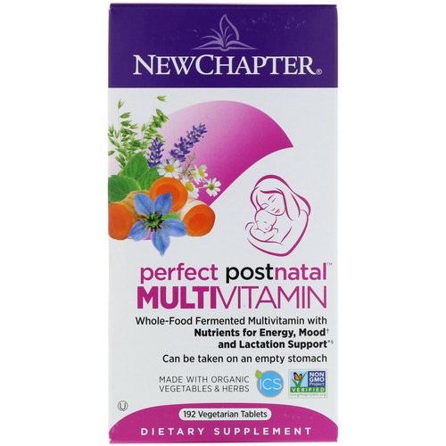 New Chapter, Perfect Postnatal Multivitamin, 192 Vegetarian Tablets Review