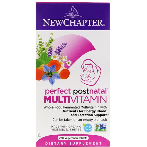 New Chapter, Perfect Postnatal Multivitamin, 270 Vegetarian Tablets Review