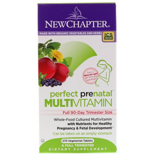 New Chapter, Perfect Prenatal Multivitamin, 270 Vegetarian Tablets Review
