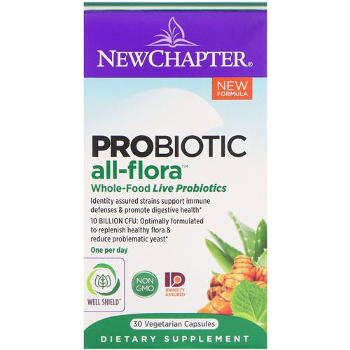New Chapter, Probiotic All-Flora, 30 Vegan Capsules Review