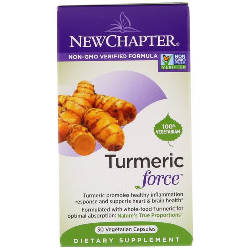 New Chapter, Turmeric Force, 30 Vegetarian Capsules Review