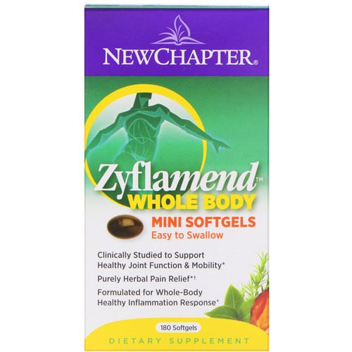New Chapter, Zyflamend, Whole Body, Mini Softgels, 180 Softgels Review