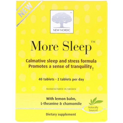 New Nordic, More Sleep, Calmative Sleep and Stress Formula, 40 Tablets Review