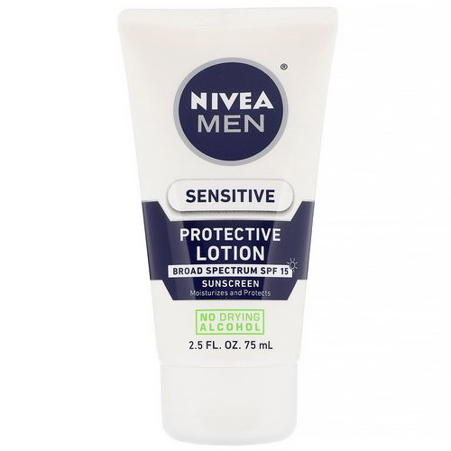 Nivea, Men, Sensitive Protective Lotion, SPF 15, 2.5 fl oz (75 ml) Review